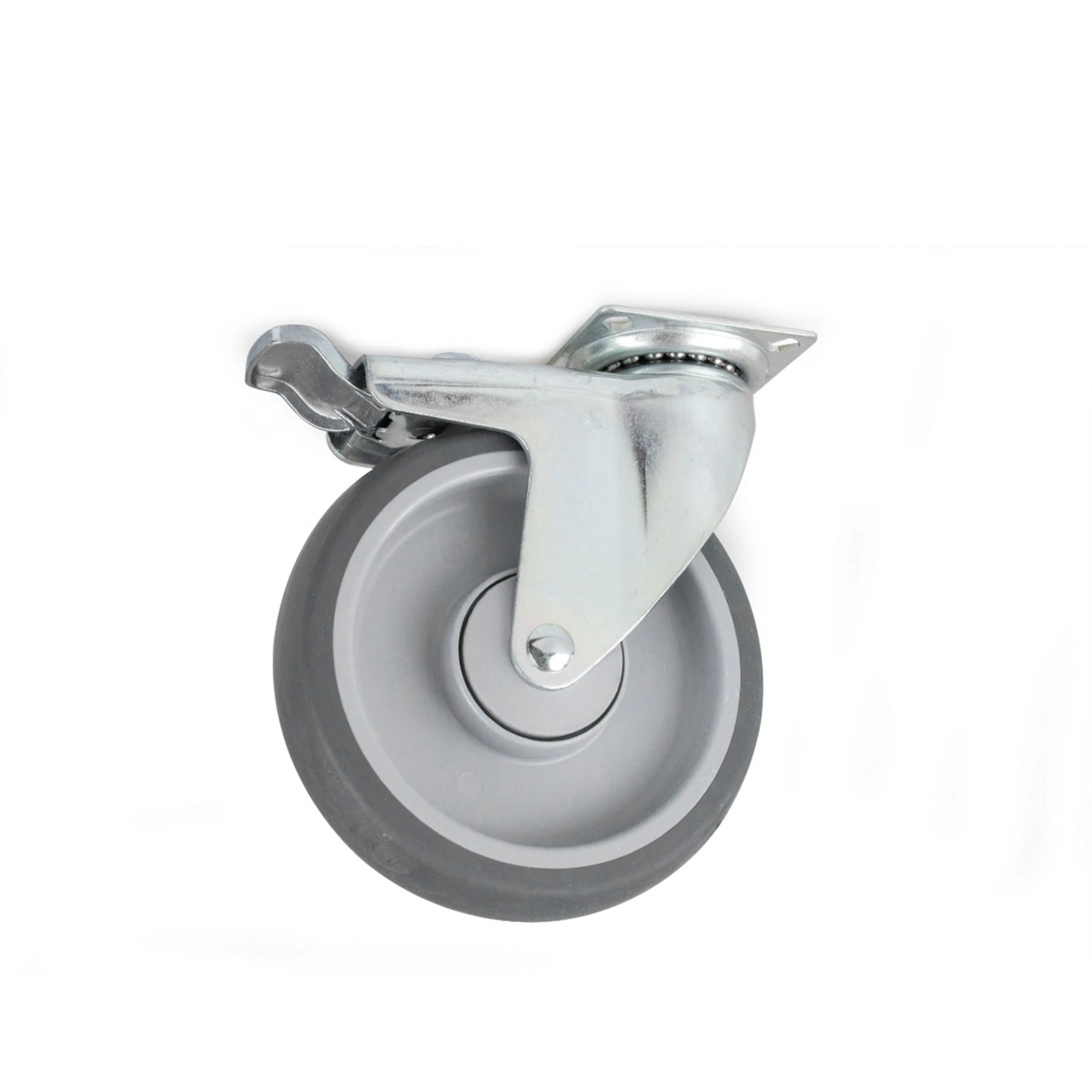 Länkhjul Habo 4312 med Broms 100 mm