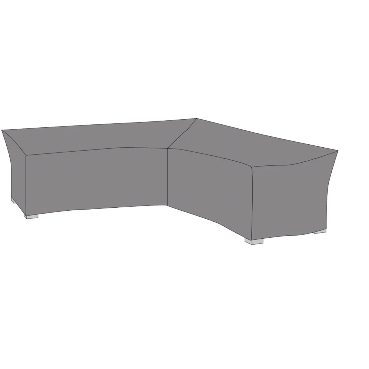 Möbelskydd Hillerstorp Lundamo, Överdrag till Hörnsoffa i Svart PU-Behandlad Polyester