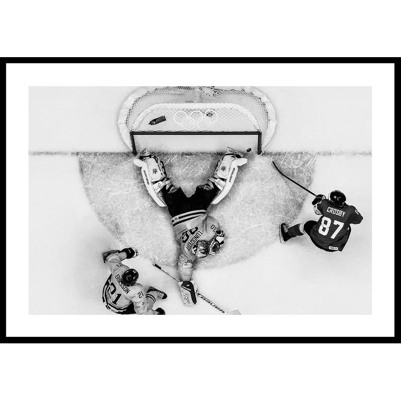 Henrik Lundqvist OS Sotji 2014 B&W No2 70x100 70x100 cm