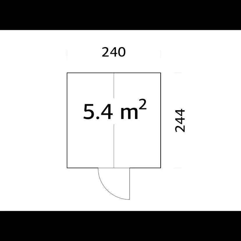 Växthus Palmako Emilia 8,7 m² (inv. 8,2 m²)