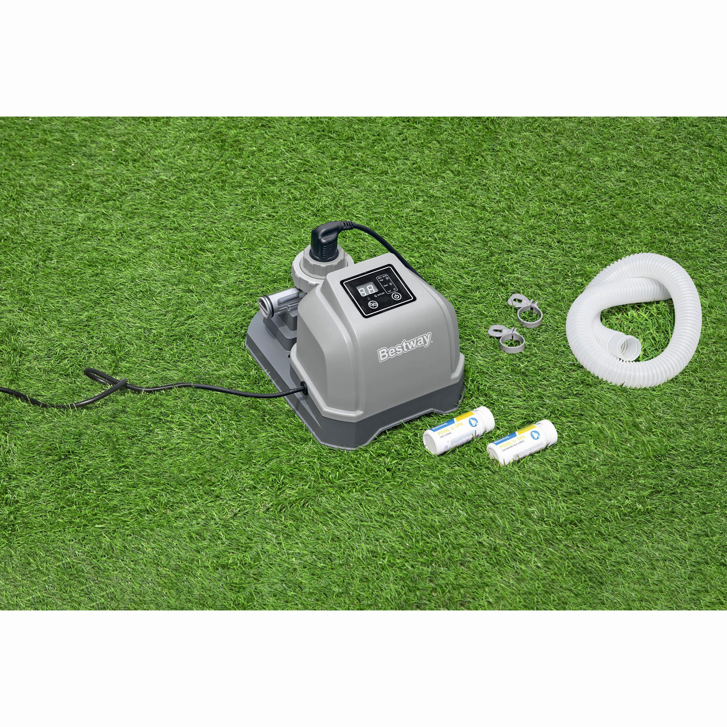 Saltvattenklorinator Bestway Hydrogenic 2 g/h för Poolkemi & Klortabletter