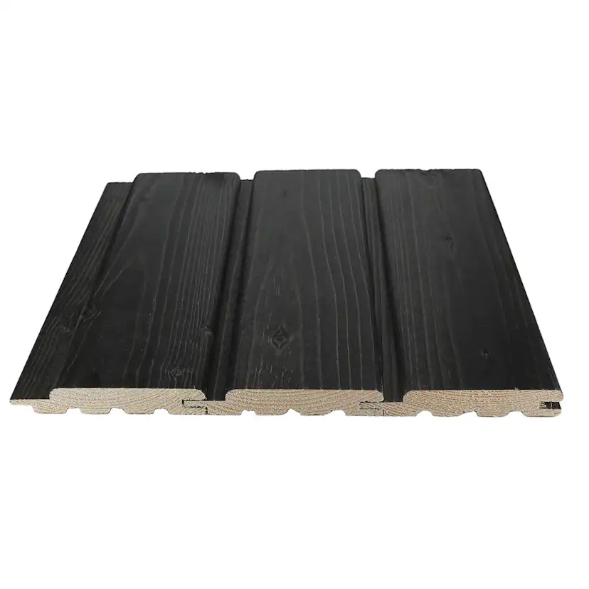 Bastupanel CENT STP 15x95x2400 Gran Bastuskyddad Svart