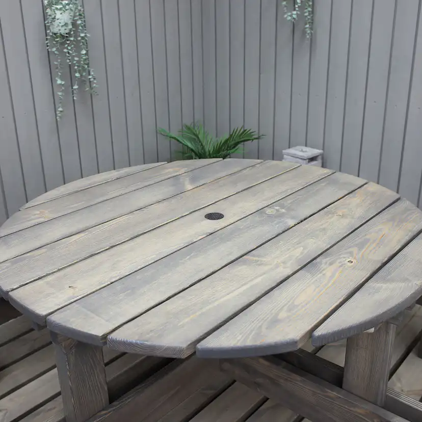 Bänkbord Baltic Garden Round Picknick