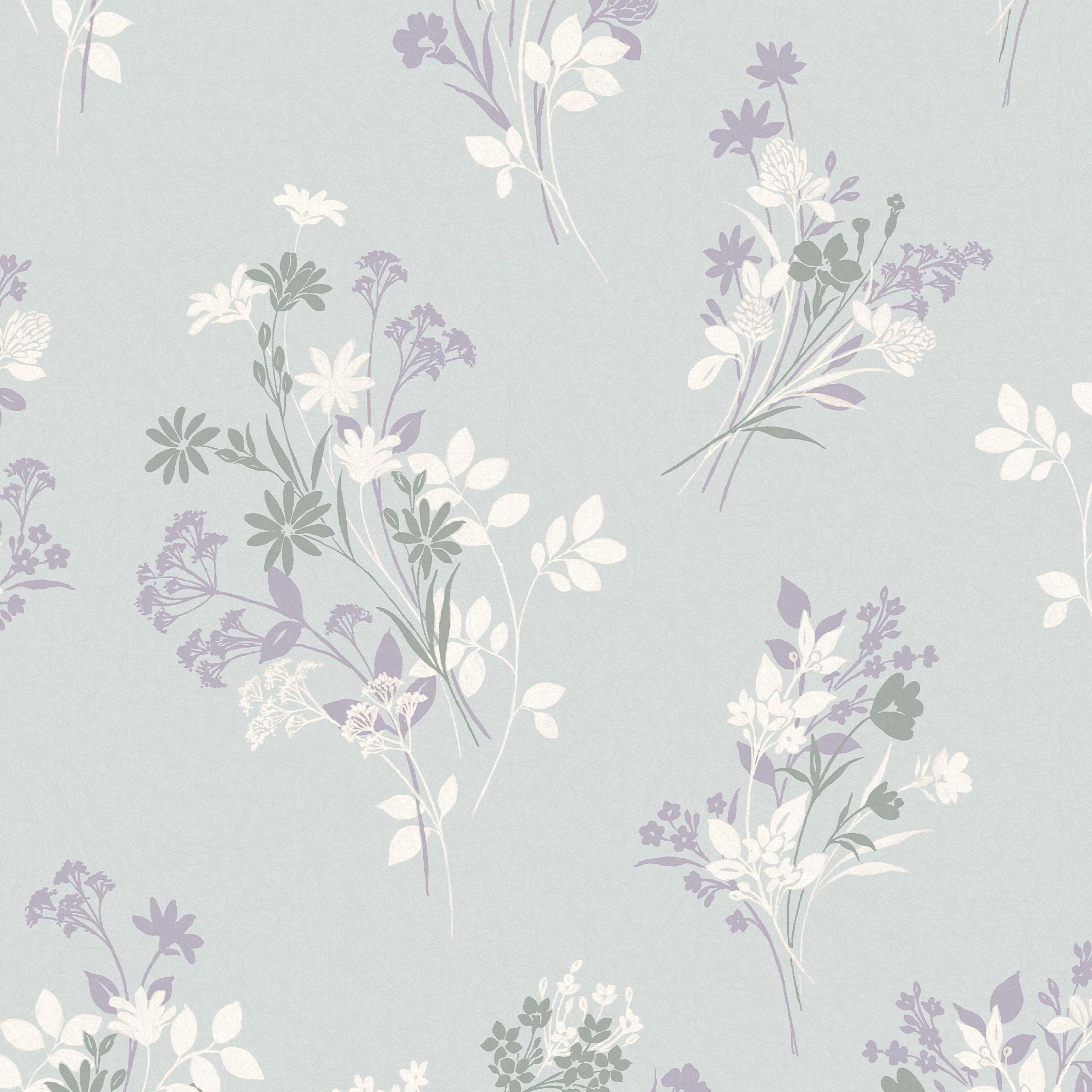 Tapet Laura Ashley Igerna Pale Duck Egg Blå 119857