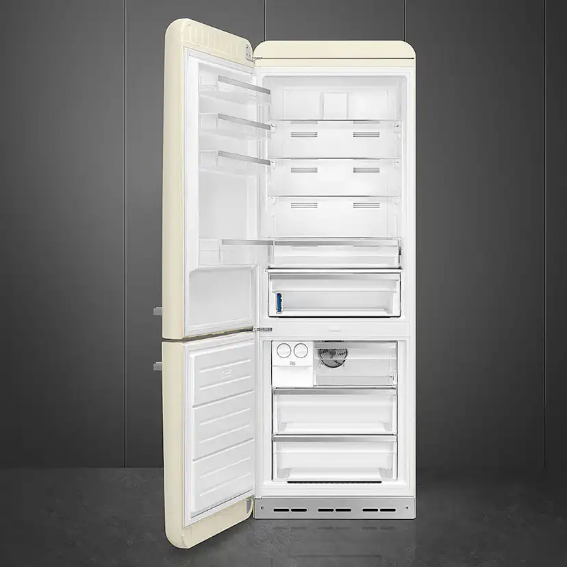 Fristående Kyl/Frys Smeg FAB38LCR6 Retro Creme Vänsterhängd