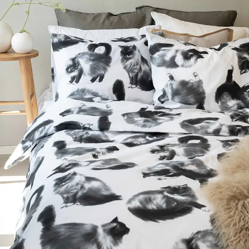 Påslakanset Borganäs of Sweden Julis Grå Enkelsäng