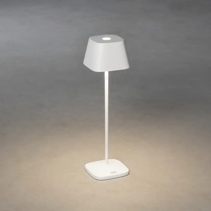 Capri bordslampa vit USB Vit