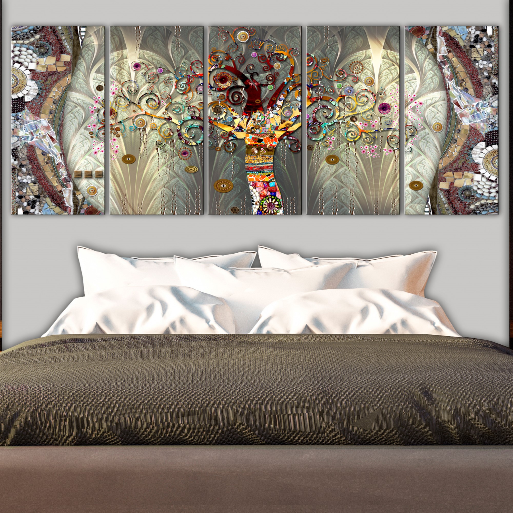 Tavla Arkiio Tree Of Life Narrow 5 delar 225x90