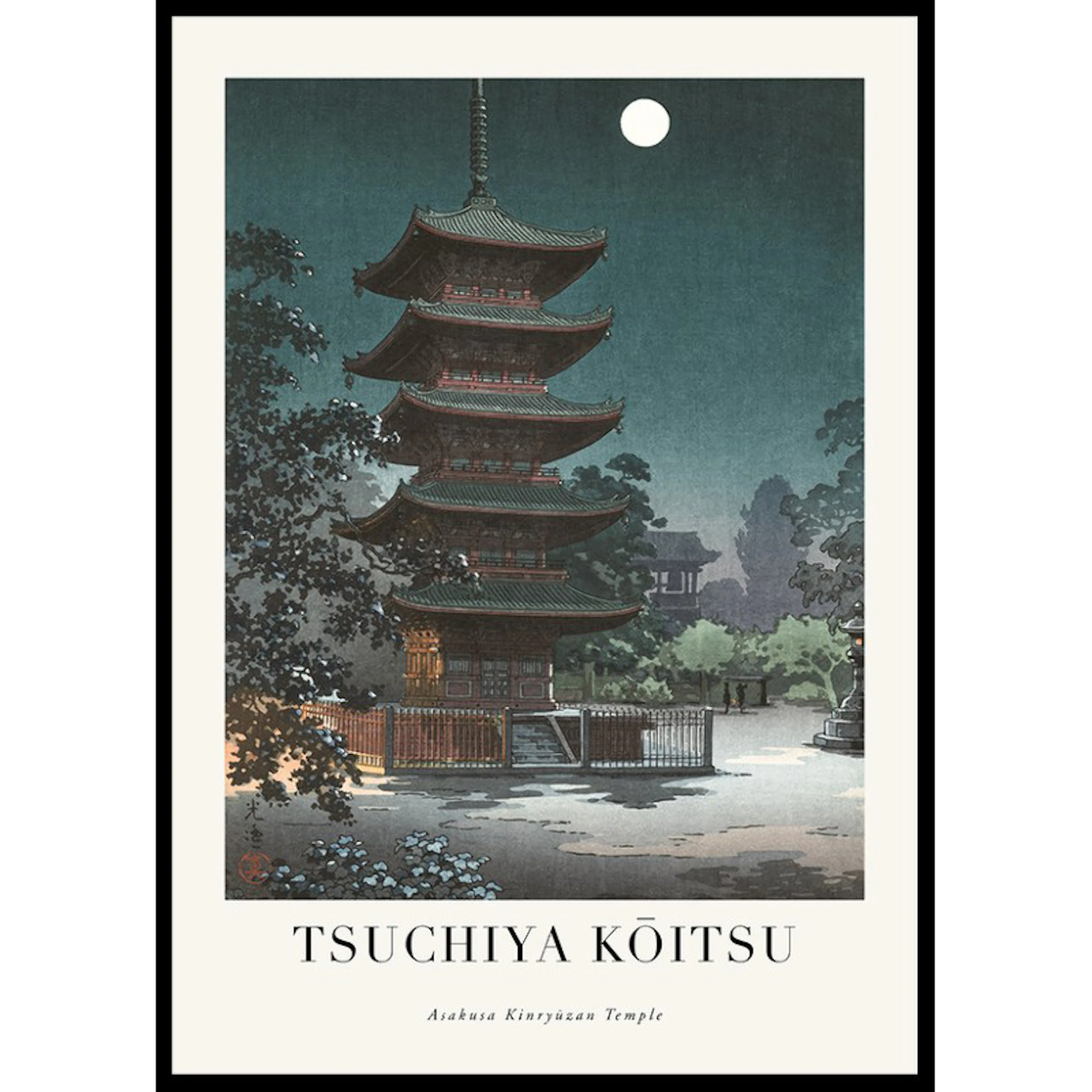 Asakusa Kinryūzan Temple By Tsuchiya Kōitsu 50x70 50x70 cm
