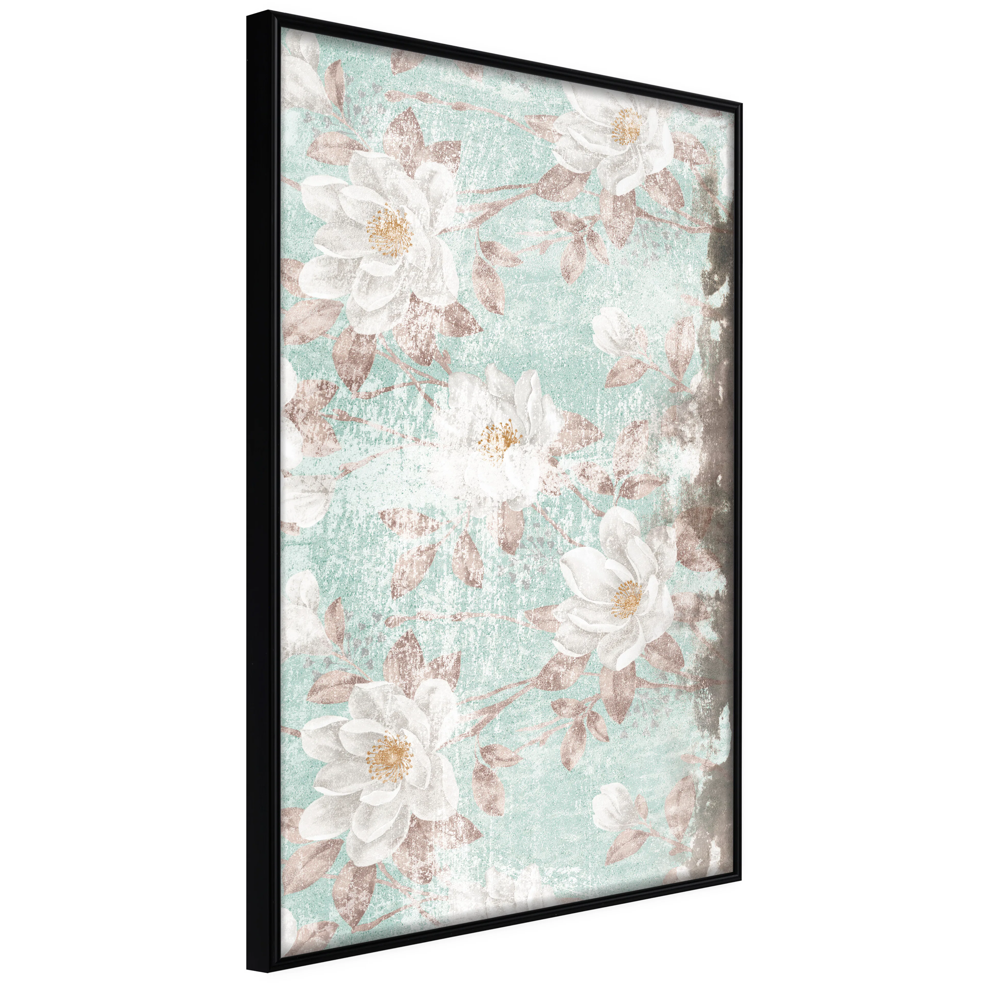 Affisch - Roman Flowers [Poster] 40x60 Svart ram, 40x60 cm
