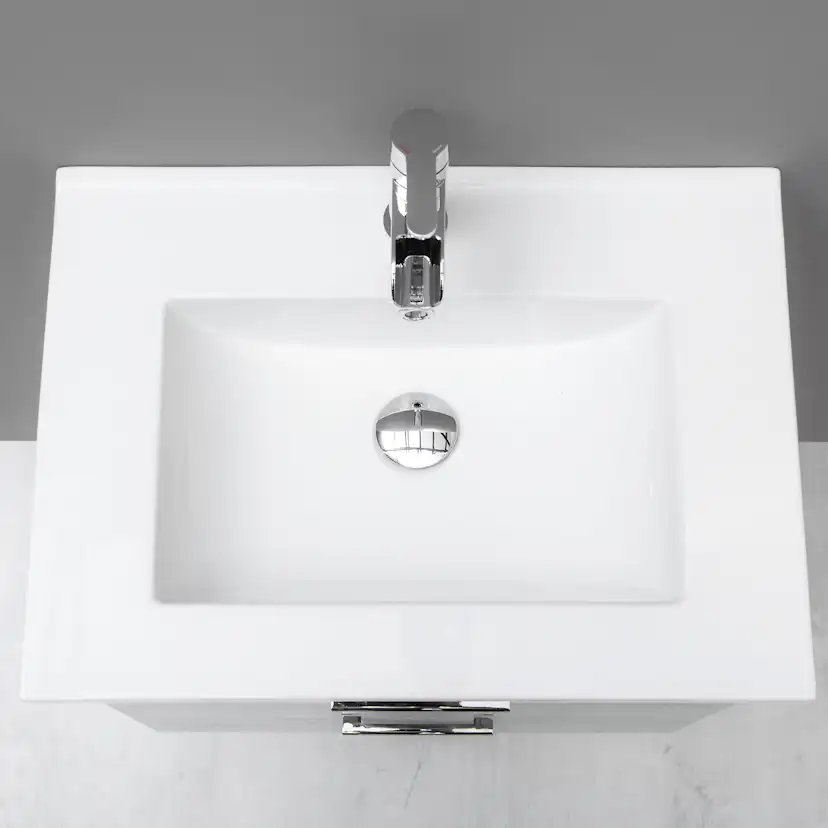Möbelpaket 4AQUA Slim 60 med Tvättställ och Spegel Aura LED