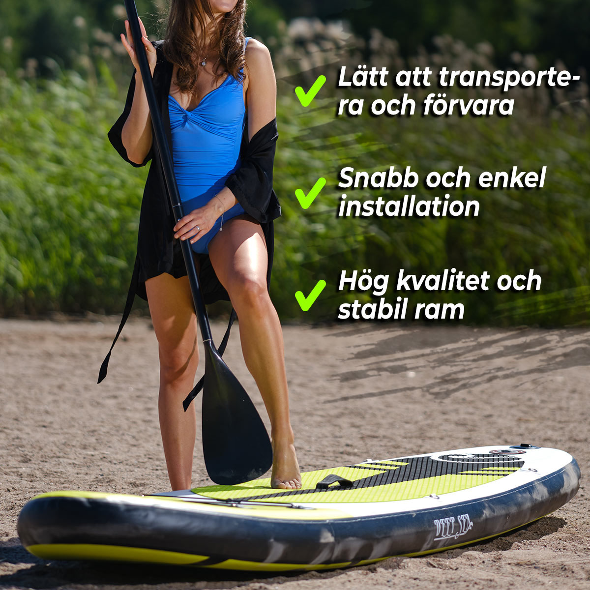 Stand-up Paddleboard Deep Sea SUP-brädset Pro 2-pack