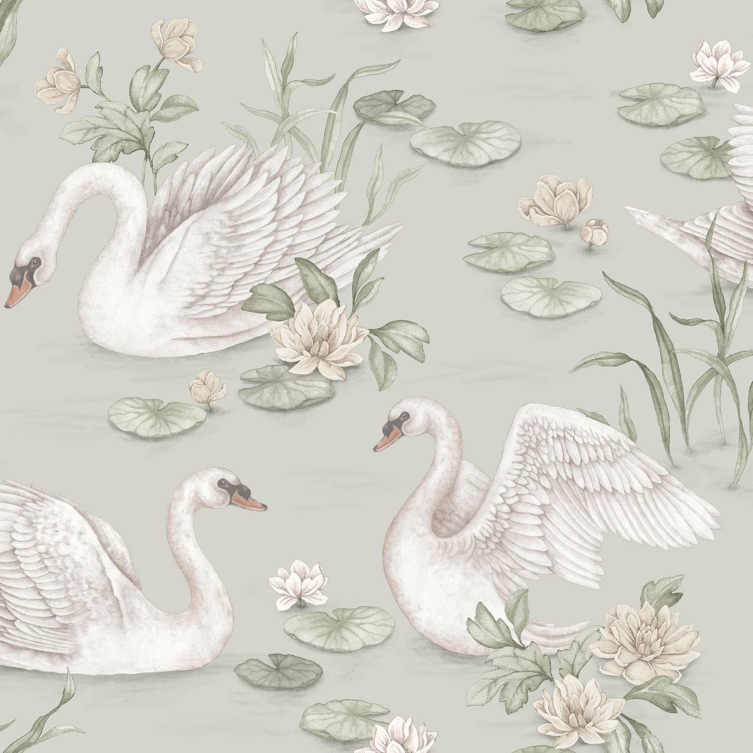 Tapet Boråstapeter Lily Swan 6925