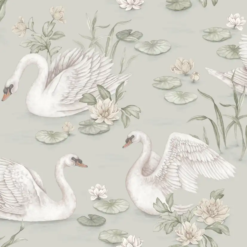 Tapet Boråstapeter Lily Swan 6925
