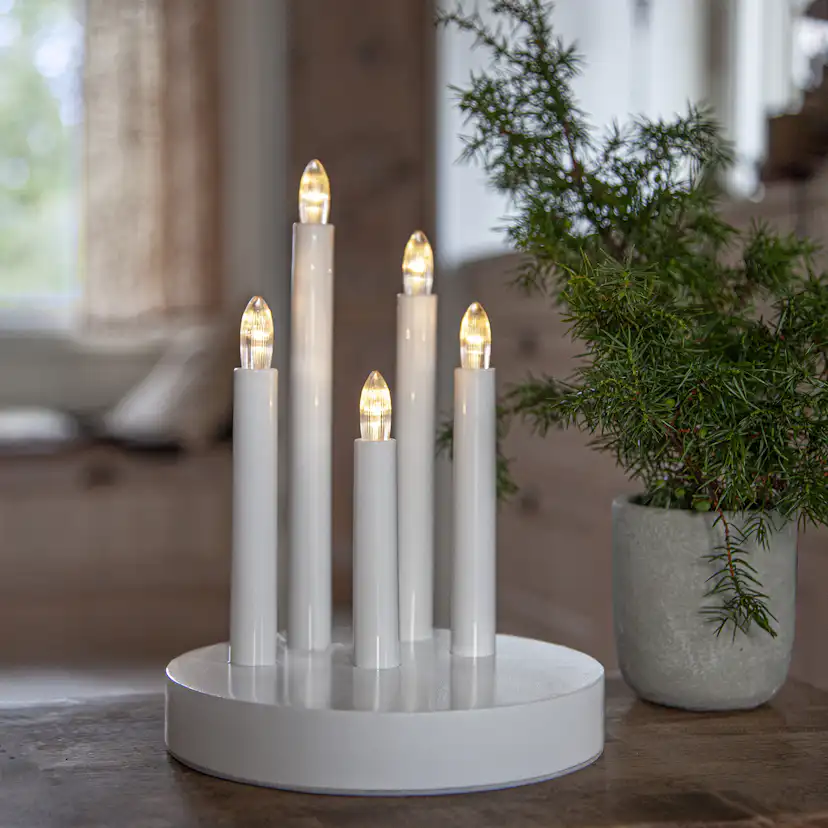 Ljusstake DORIS Färg: Vit