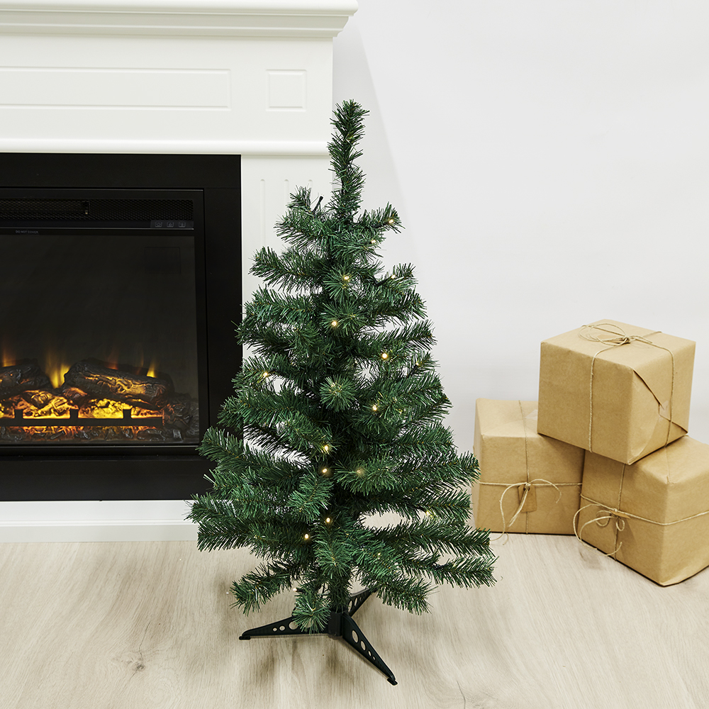Plastgran Nordic Winter Alex 80X46 cm LED med Plastfot