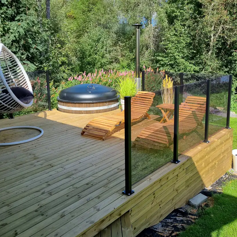 Glasräcke Green Land Patio Glas