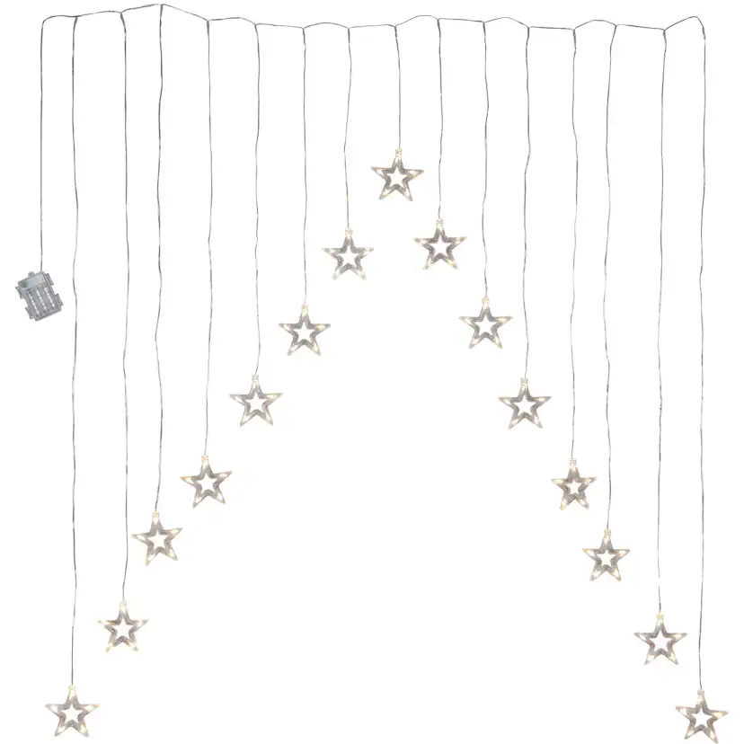 Ljusgardin Star Trading Decy Star