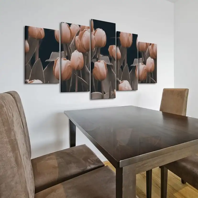 Tavla Arkiio Tulpaner I Sepia