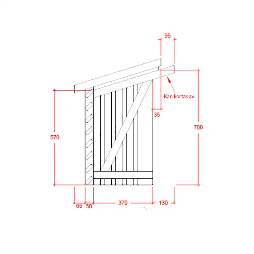 Pumpskydd PLUS Tryckimpregnerat Skydd För Värmepump i Trä