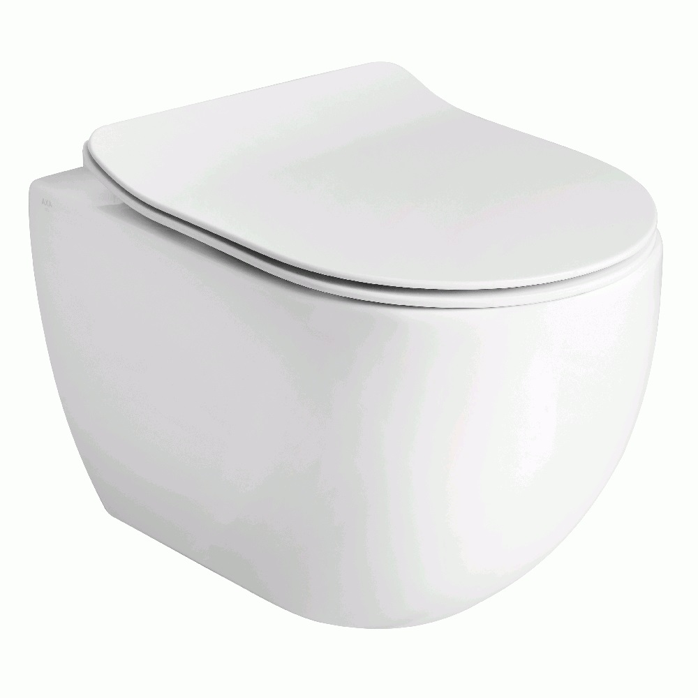 Toalettsits Lavabo Glomp Mini Slim Mjukstängande Hårdsits