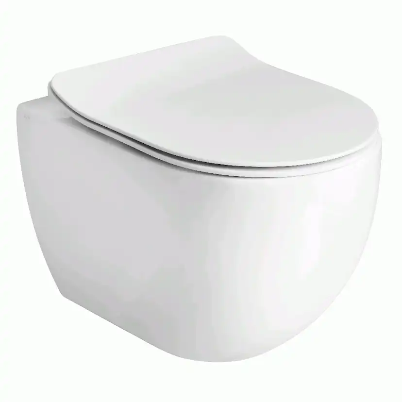 Toalettsits Lavabo Glomp Mini Slim Mjukstängande Hårdsits