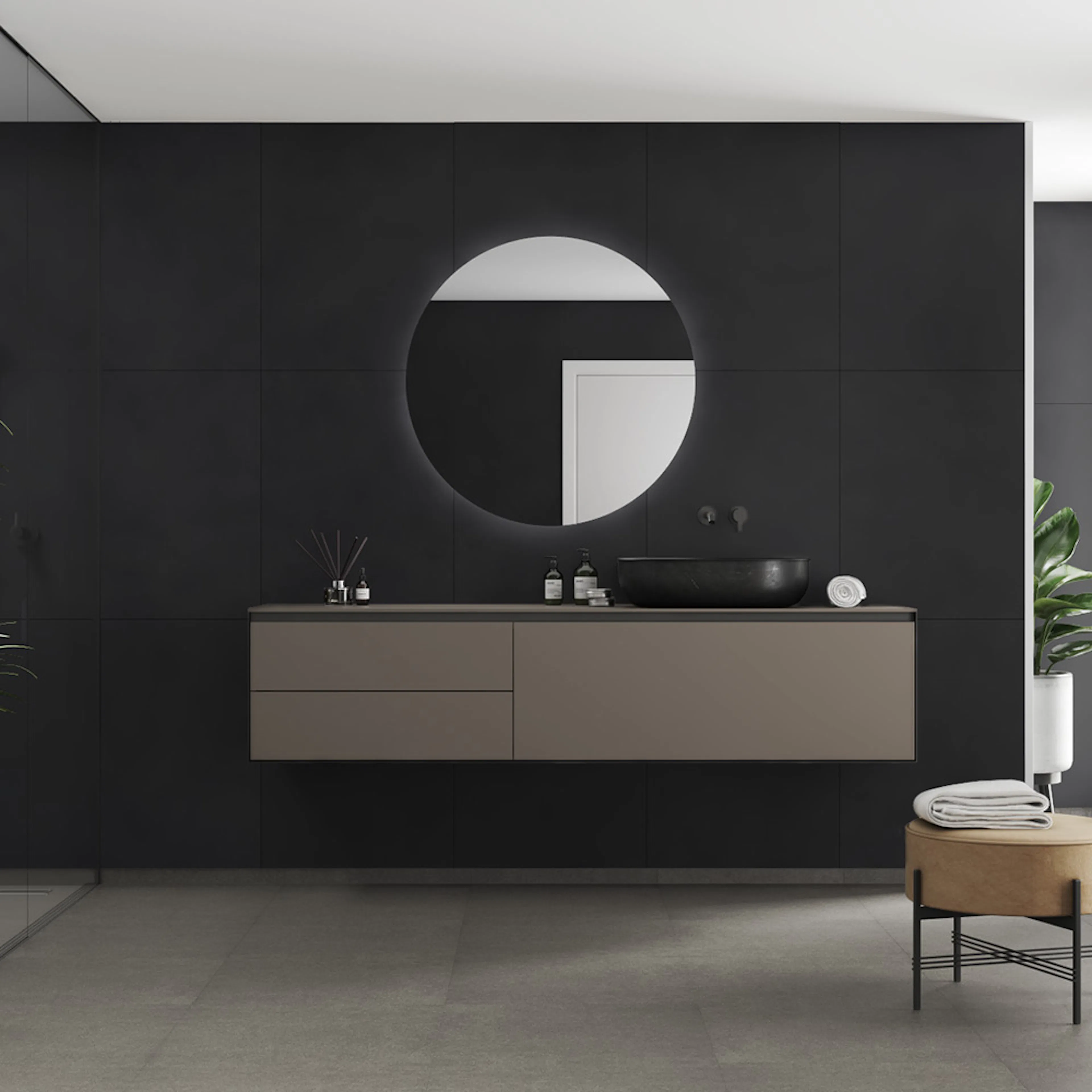 Våtrumsskiva Fibo 2127-M6080 S Dark Ash 10x620x2400 mm