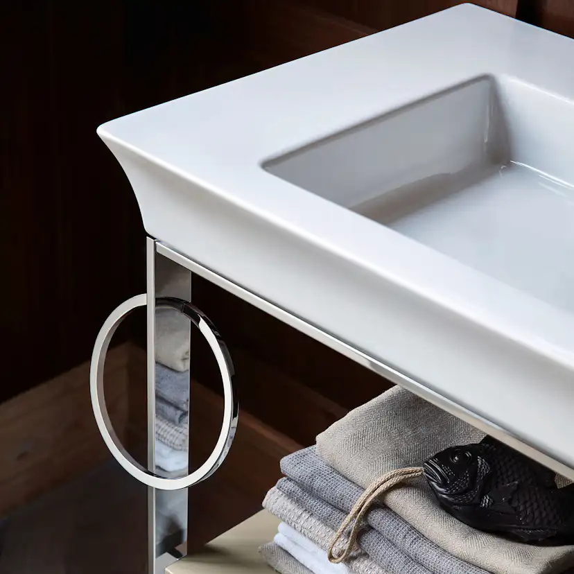 Tvättställ Vit Högblank 1055 mm 1055x490 mm, Hål för Blandare: Ja
