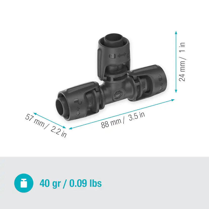 T-koppling Gardena Micro-Drip 13 mm (1/2")