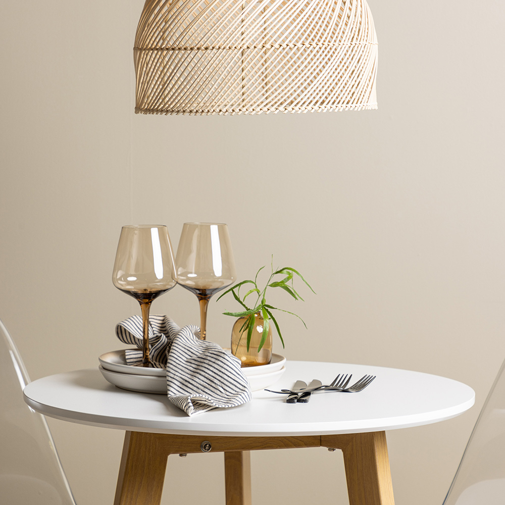 Matgrupp Venture Home Leonora Ø65 cm med 2 st Edvin stolar