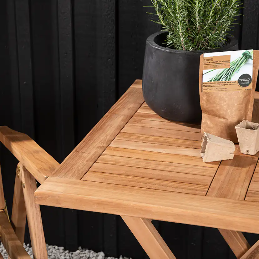 Cafégrupp Venture Home Kenya Klaffbord med 2 Kenya Positionsstolar