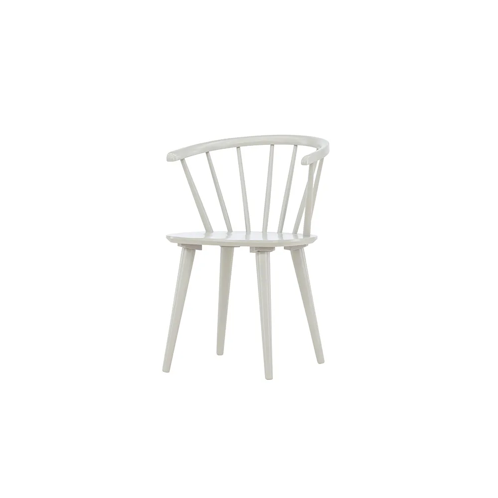 Bobby Dining Chair - Light grey / Light grey Solid Rubber Wo Ljusgrå