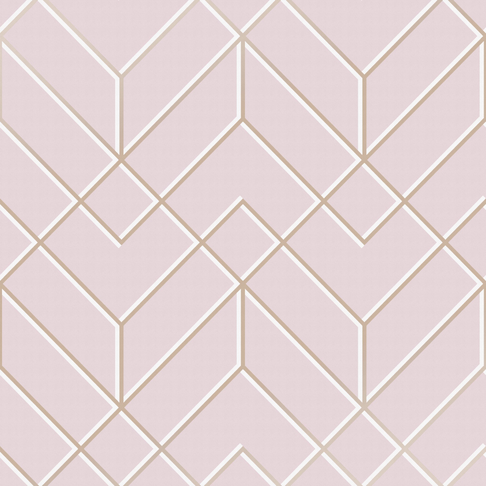 Tapet Superfresco Easy Losanges Filaires Rosa