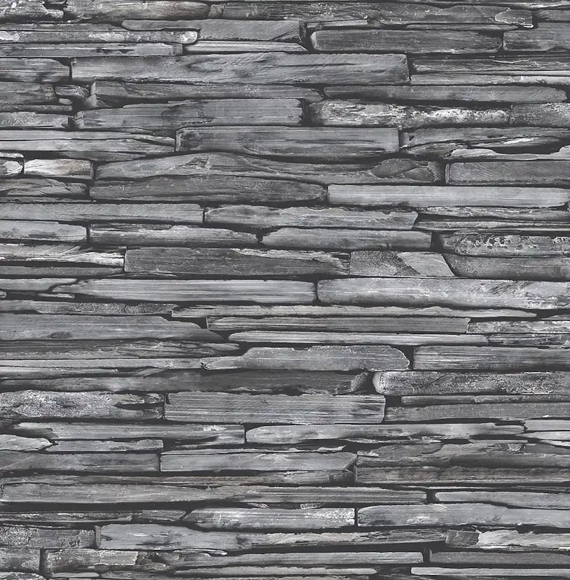 Tapet A Street Prints Stacked Slate FD22352