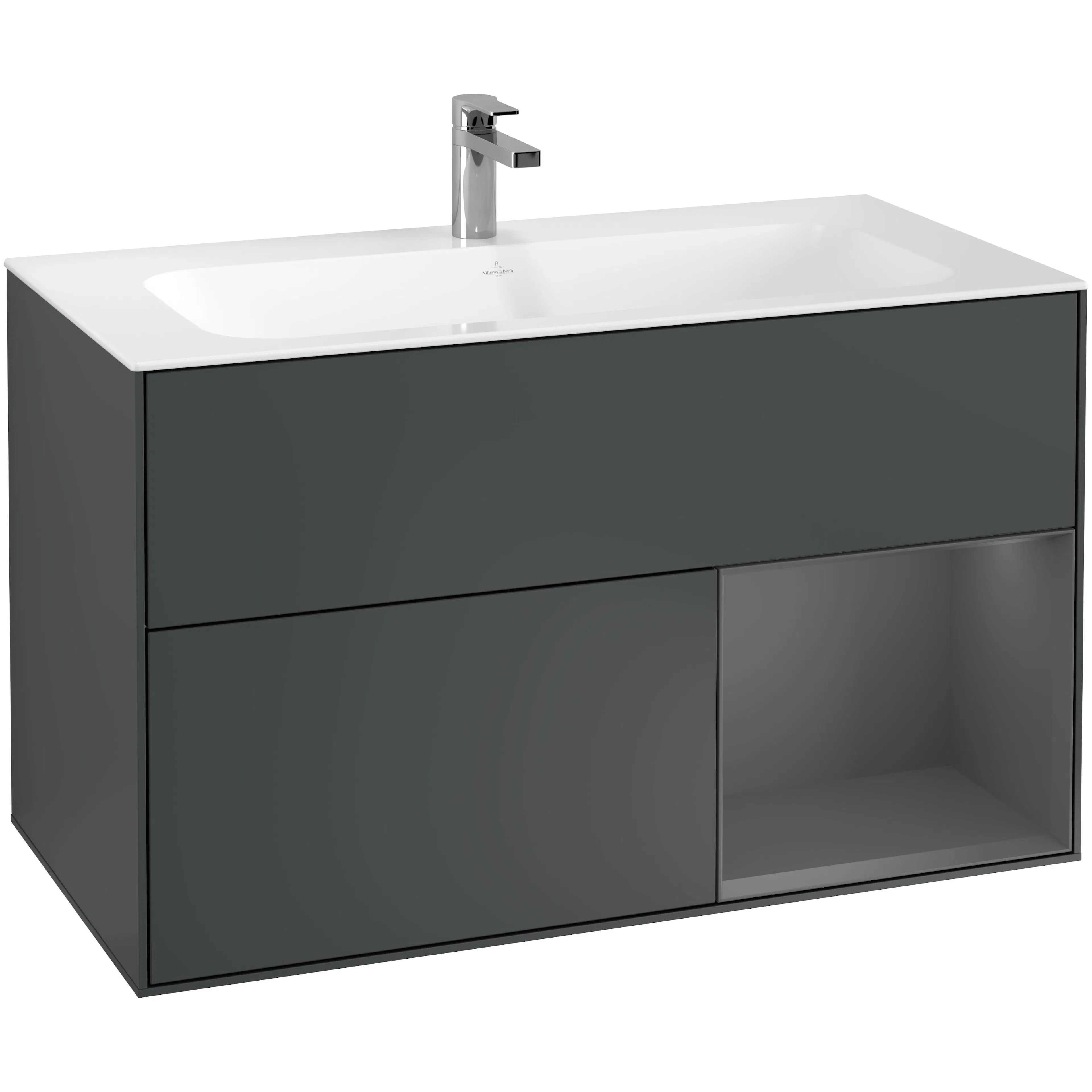 Tvättställsskåp Villeroy & Boch Finion med 2 Lådor och Hylla för Inbyggt Tvättställ
