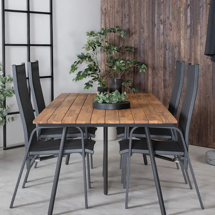 Matgrupp Venture Home Chane med 4 Curz Matstolar