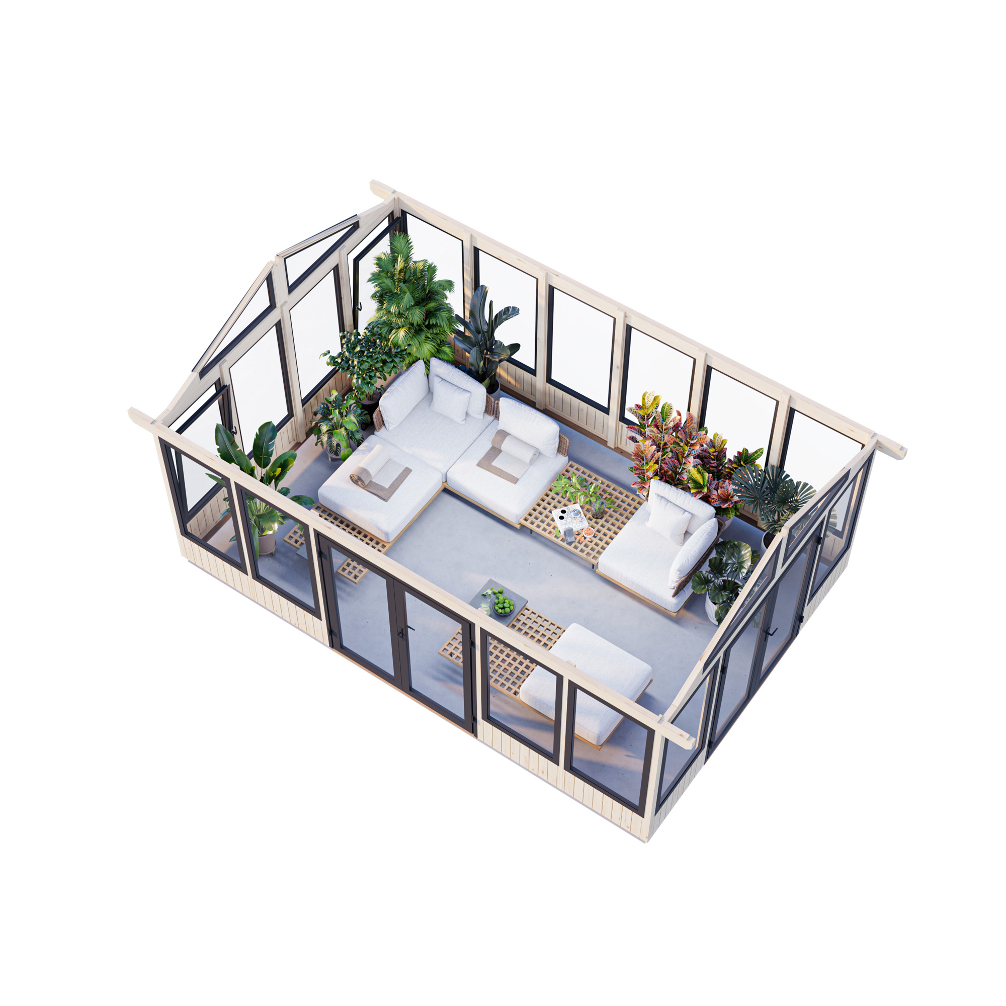 Isabella 22,2 m2 WTDIP Impregnerad transparent