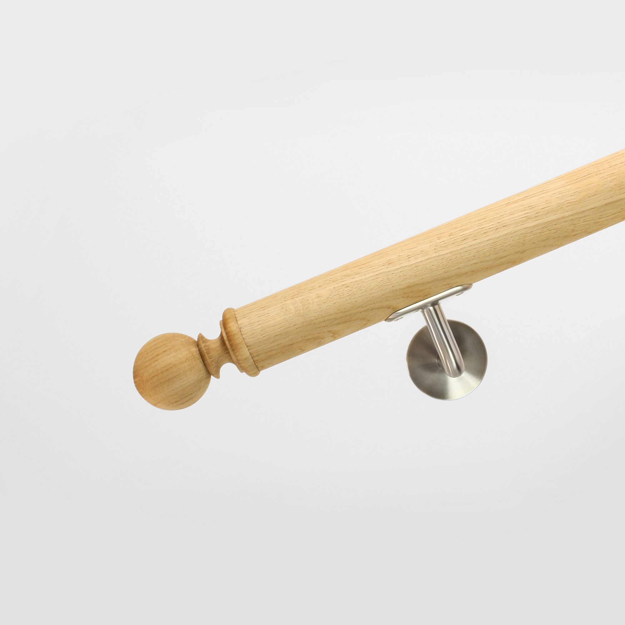 Ändknopp Herrljunga Ledstångsfabrik Svarvad K9 Ask