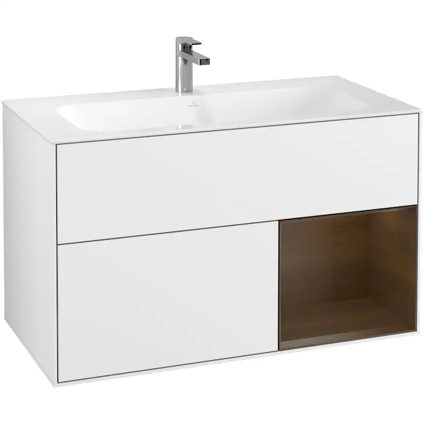 Tvättställsskåp Villeroy & Boch Finion med 2 Lådor och Hylla för Inbyggt Tvättställ