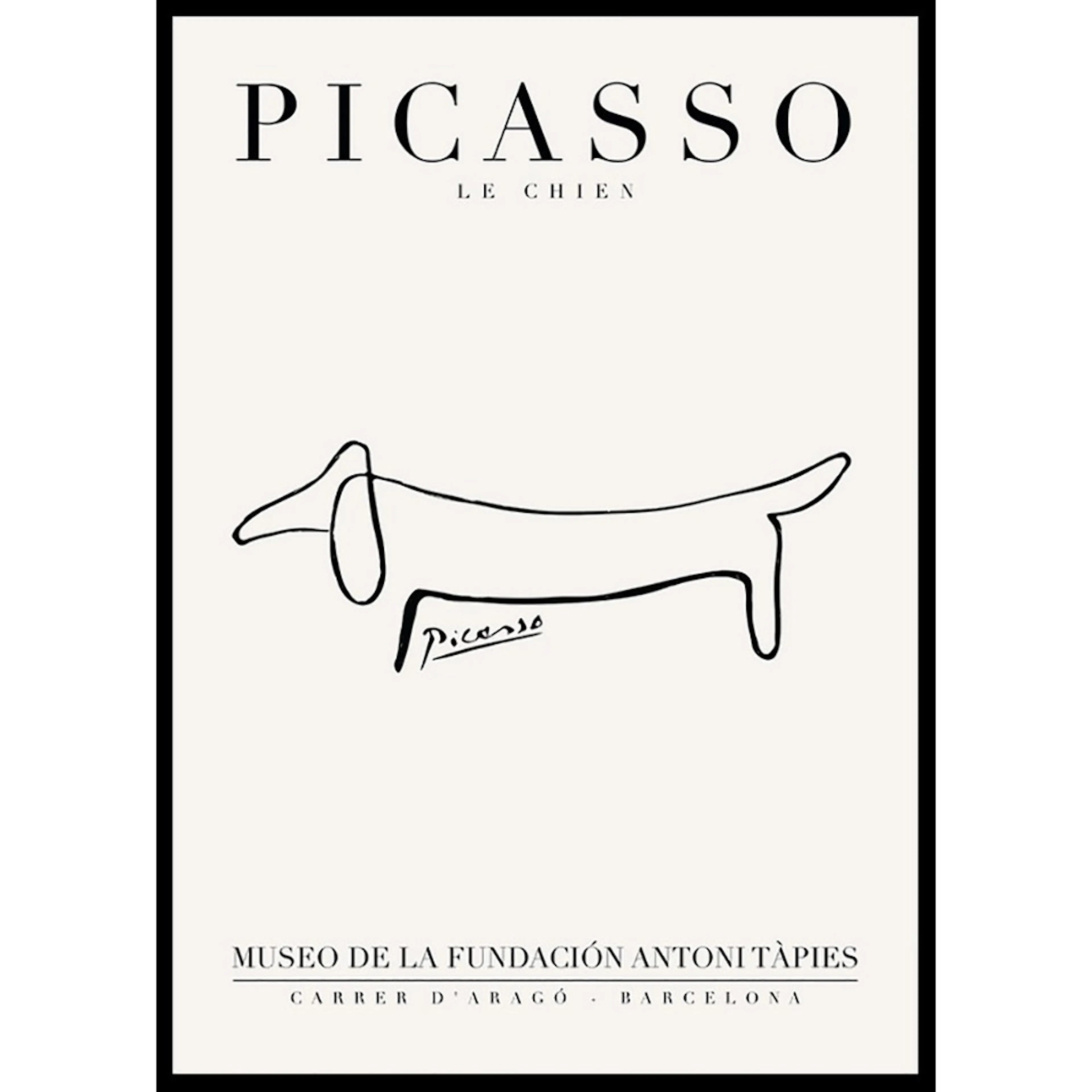 Poster Gallerix Picasso Le Chien