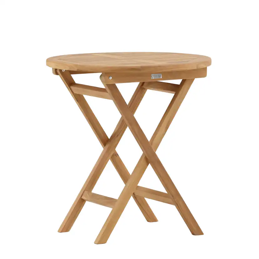 Cafébord Venture Home Kenya Teak Ø70 cm, Robust Träbord för Uteplatsen
