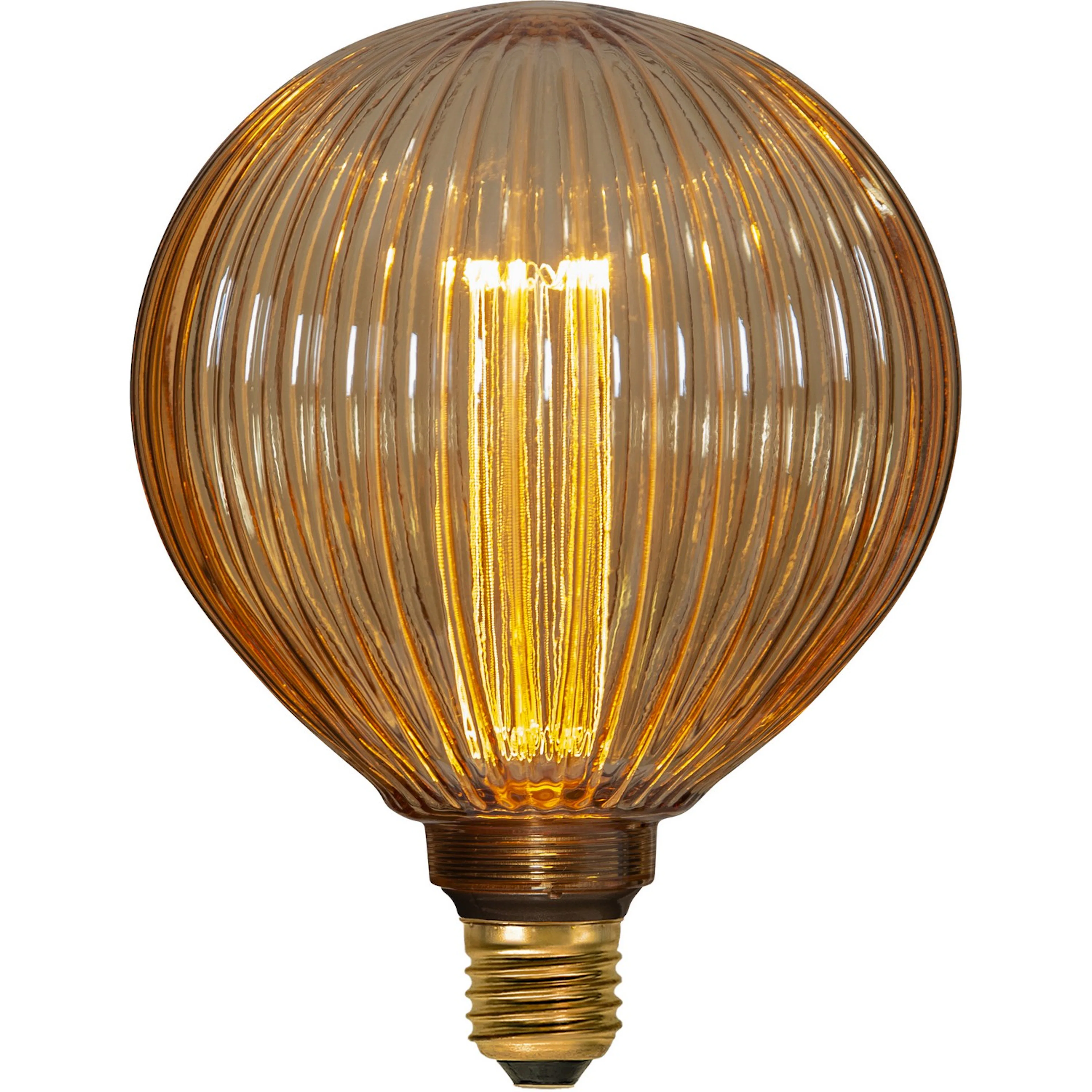 LED-lampa E27 G125 Decoled New Generation Classic Amber