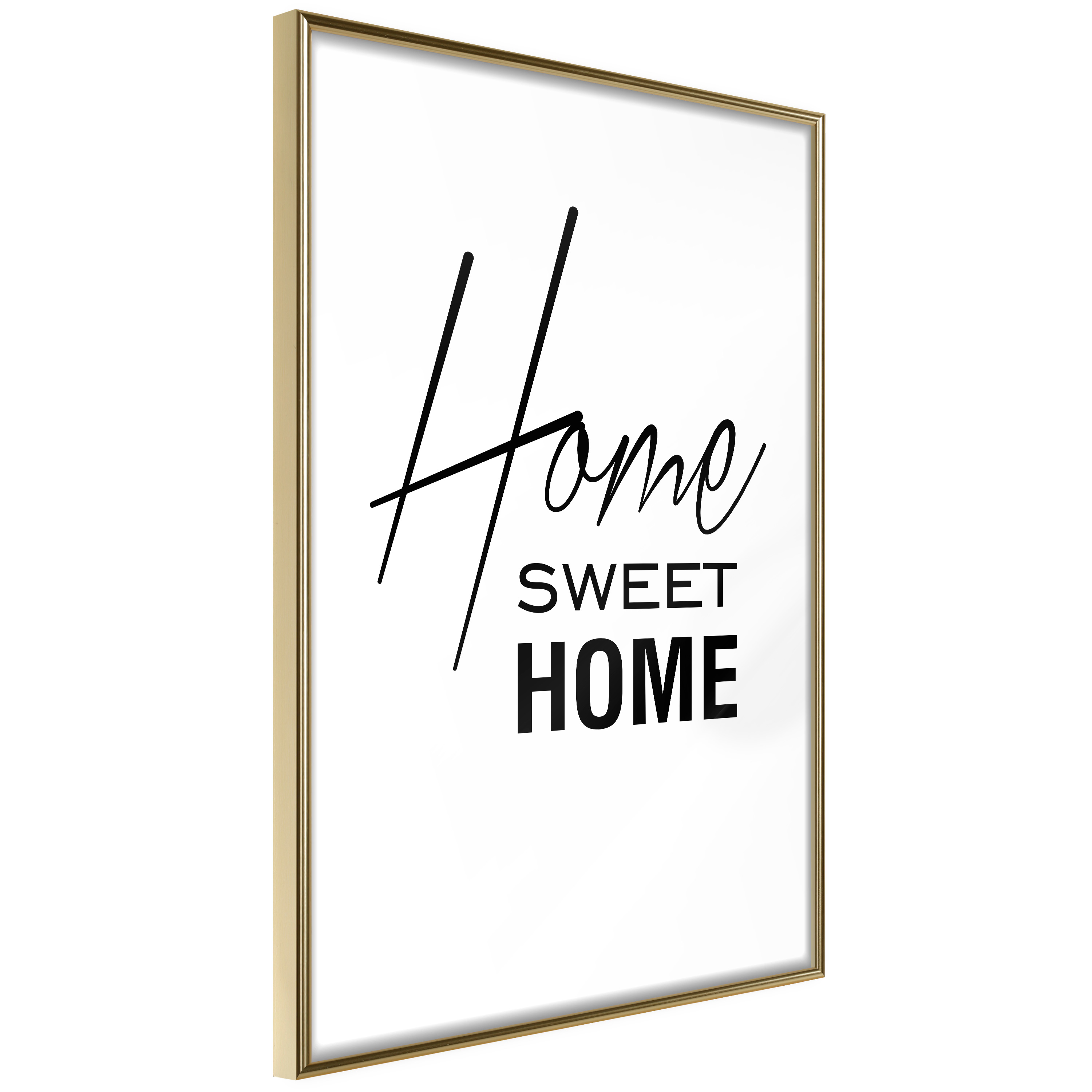 Affisch - Black and White: Home Sweet Home [Poster] 20x30 Guld ram, 20x30 cm