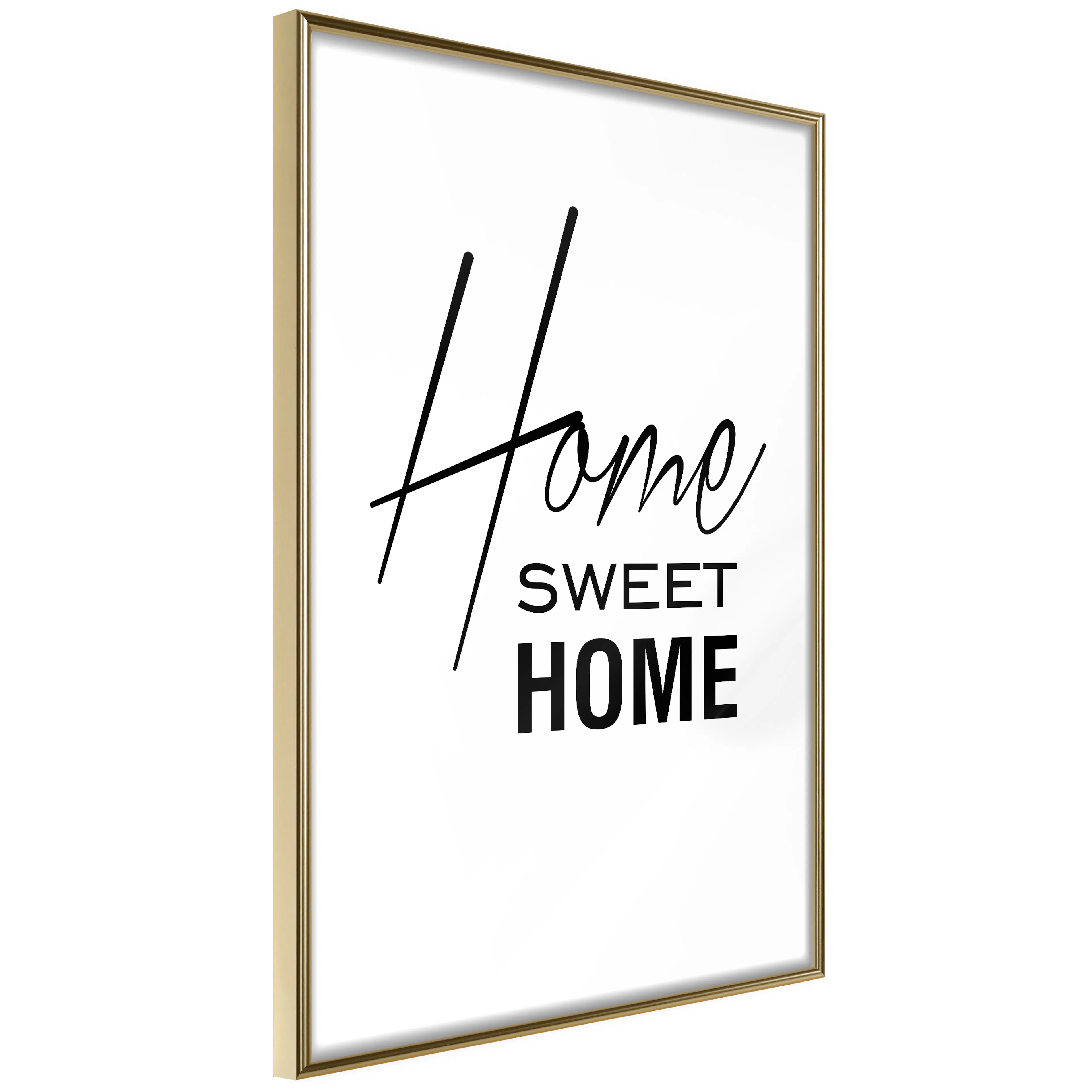 Poster Artgeist Affisch Black and White Home Sweet Home