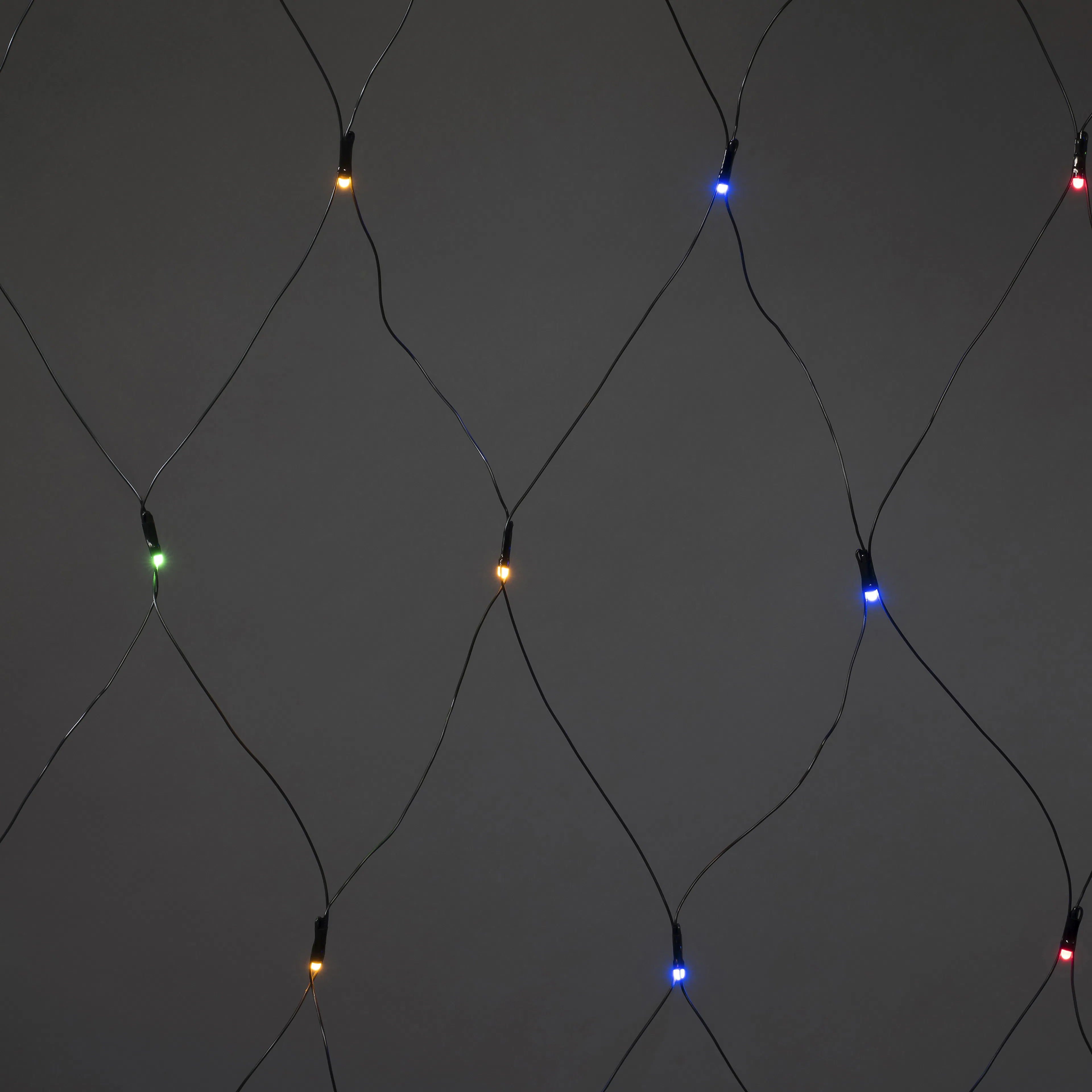 Nät 64 LED 2x2m frostad 64L, Flerfärgad Frostad