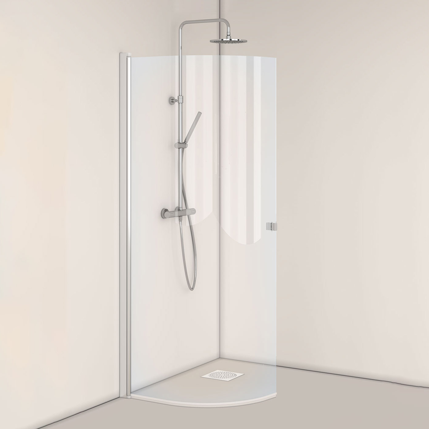 Duschdörr Hafa Igloo Pro J-DOOR 80 Klarglas