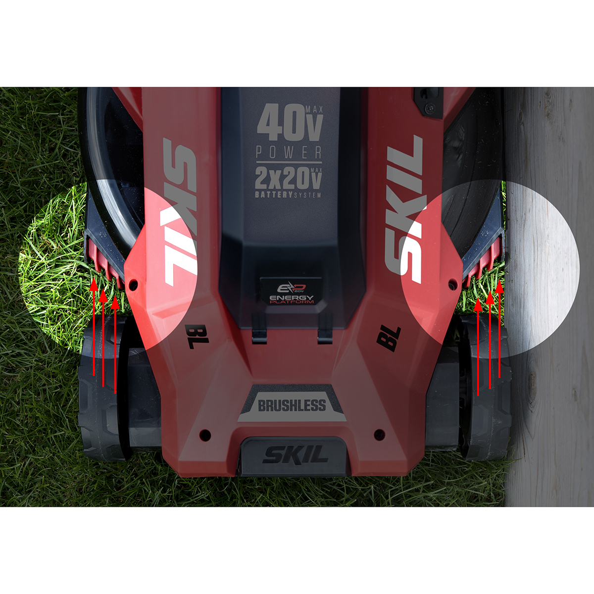 Gräsklippare SKIL 0140 CAA Kolborstfri Batteridriven
