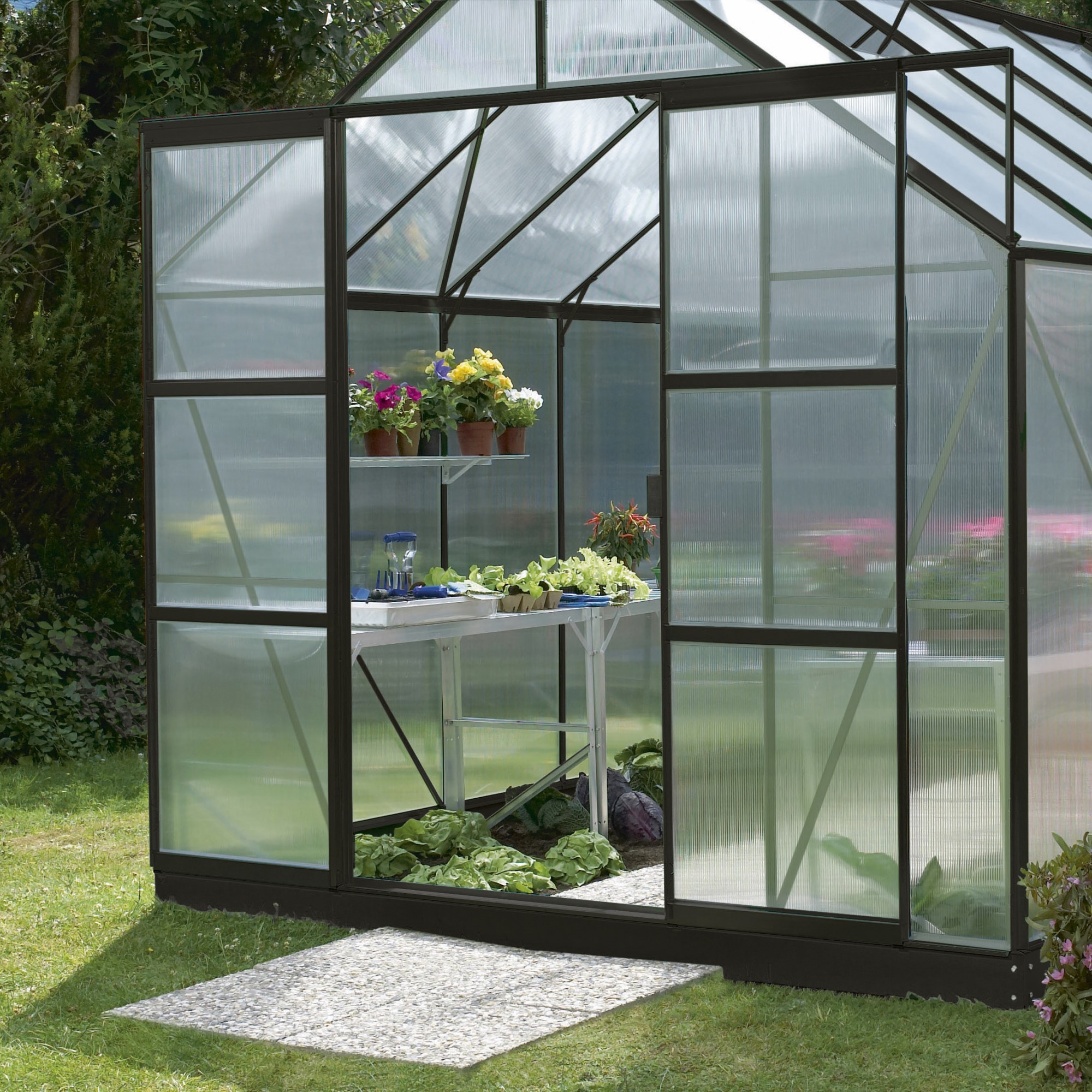 VITAVIA MERKUR DUBBELDÖRRAR SVART / EKSKL. GLAS Svart