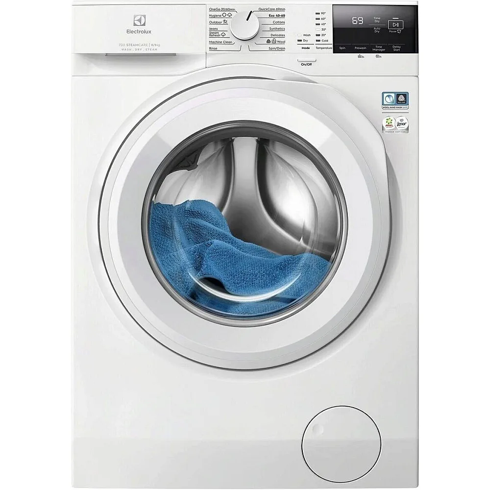 Tvättmaskin med Torktumlare Electrolux EWI7210840 DualCare 700 SteamCare Vit