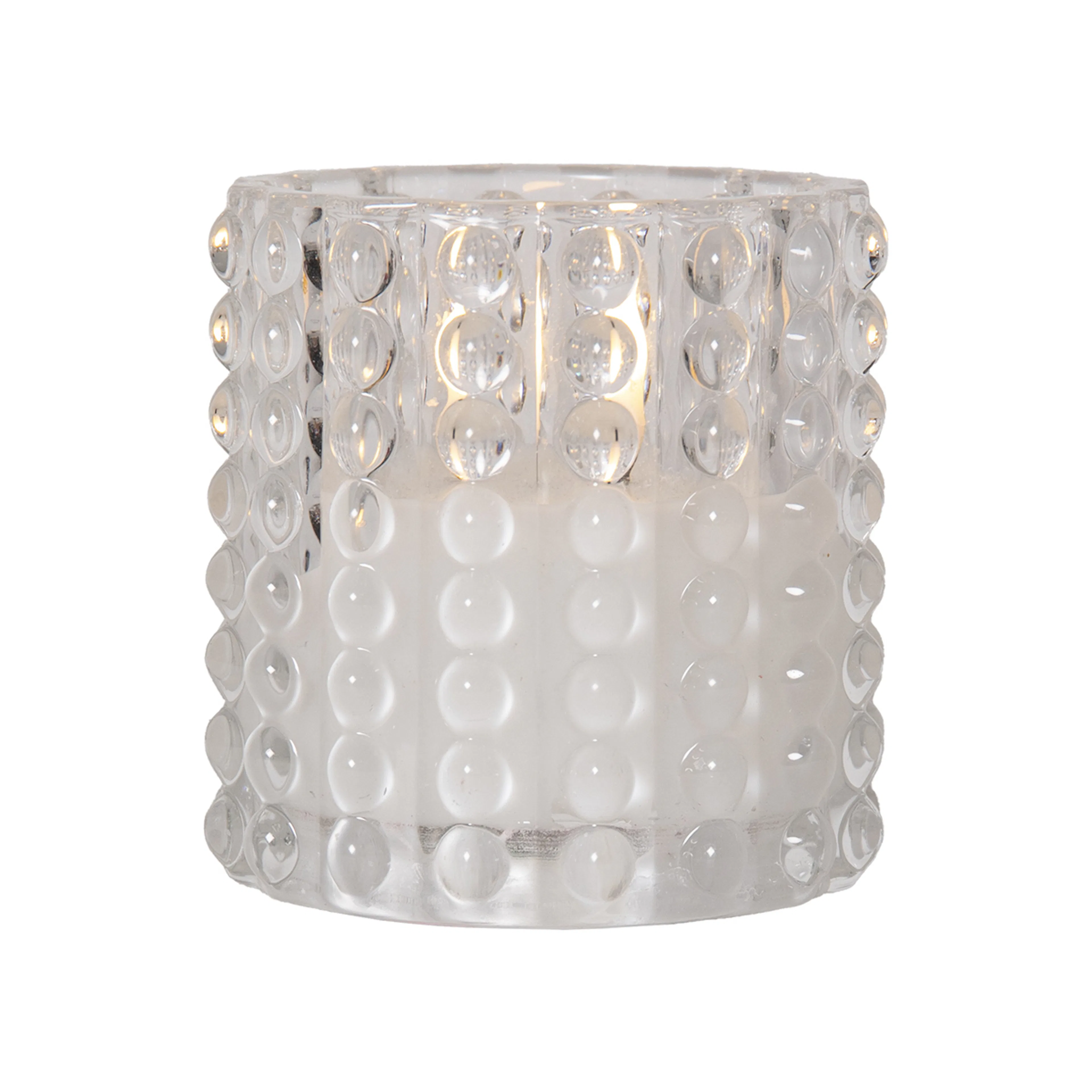LEDLjus Flamme Dotty 9 cm Transparent Transparent